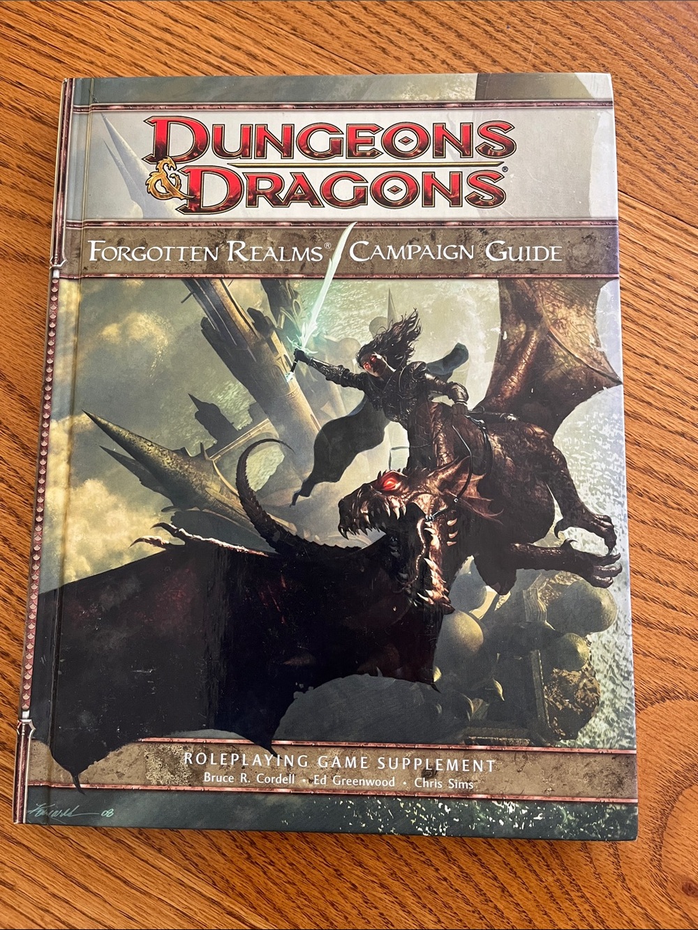 D&D 4e Forgotten Realms Campaign Guide Hardcover - 1st Printing